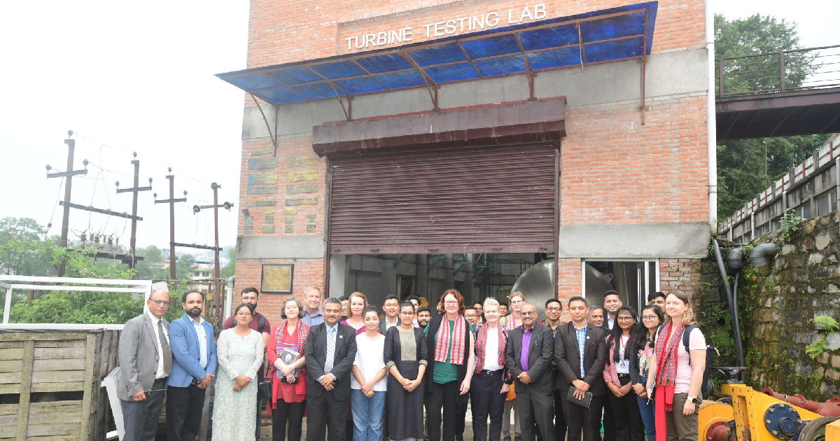 नर्वेजियन राज्यमन्त्रीले गरिन काठमाडौ विश्वविद्यालयको टर्बाइन प्रयोगशाला अवलोकन