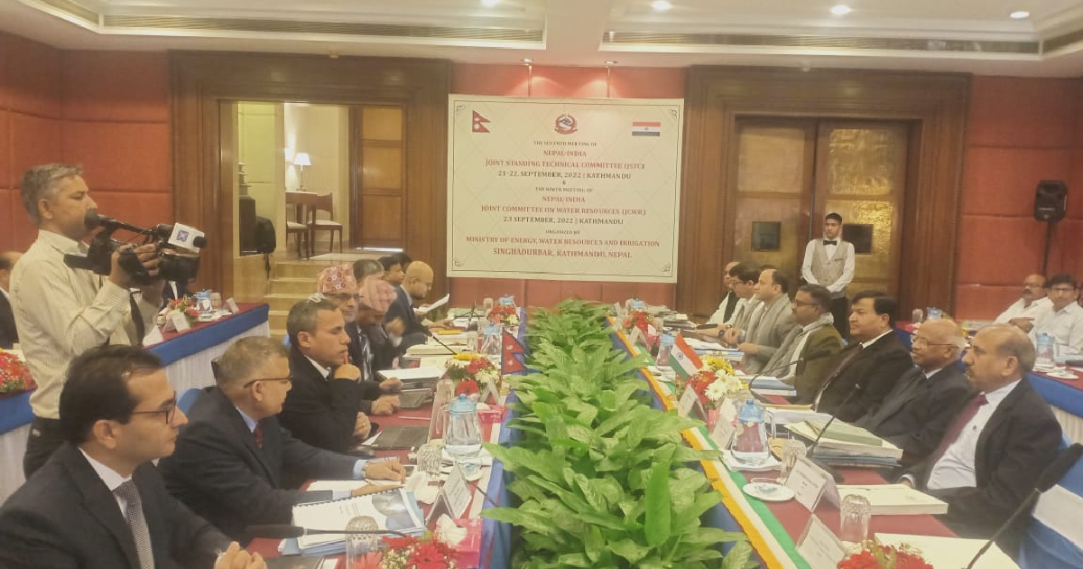 नेपाल–भारत संयुक्त जलस्रोत समितिको बैठक काठमाडाैंमा शुरू