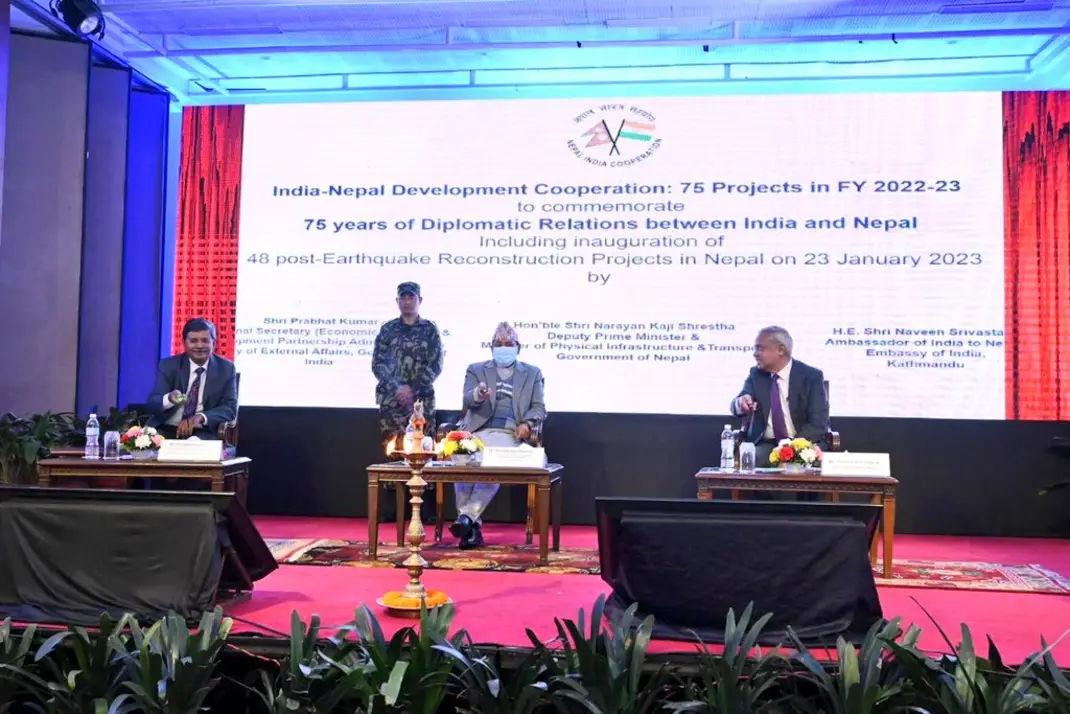 नेपाल–भारत कूटनीतिक सम्बन्धको ७५ वर्ष पुगेको अवसरमा ७५ परियोजना सार्वजनिक, ४८ उद्घाटन