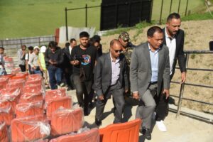 मन्त्री कुलमानले कीर्तिपुर क्रिकेट मैदानको अनुगमन गरे, एनपिएल अगाडि नै सम्पन्न गर्ने प्रतिबद्धता