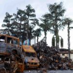 कवाडखानाजस्तो देखियो जलेको संसद भवन, आन्दोलनमा आगजनी गरिएका सवारीसाधनको थुप्रो