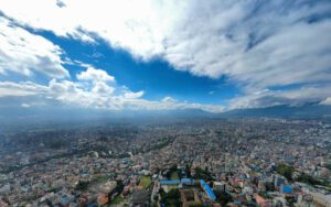 मोन्था चक्रवातको प्रभाव काम भए सँगै यस्तो देखियो काठमाडौं उपत्यका