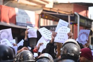 नौ बुँदे माग राखेर आन्दोलनमा उत्रिए ईपीएस पीडित