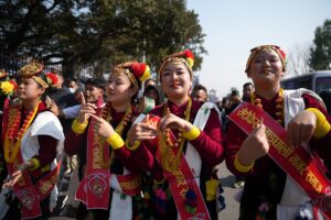 माघे संक्रान्तिमा मगर समुदायको झाँकी र र्‍याली