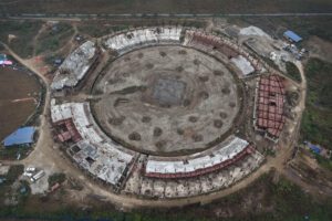 धुर्मुस सुन्तली फाउण्डेसनले अलपत्र छोडेको गौतमबुद्ध क्रिकेट रंगशालाको काम पुन: सुरु