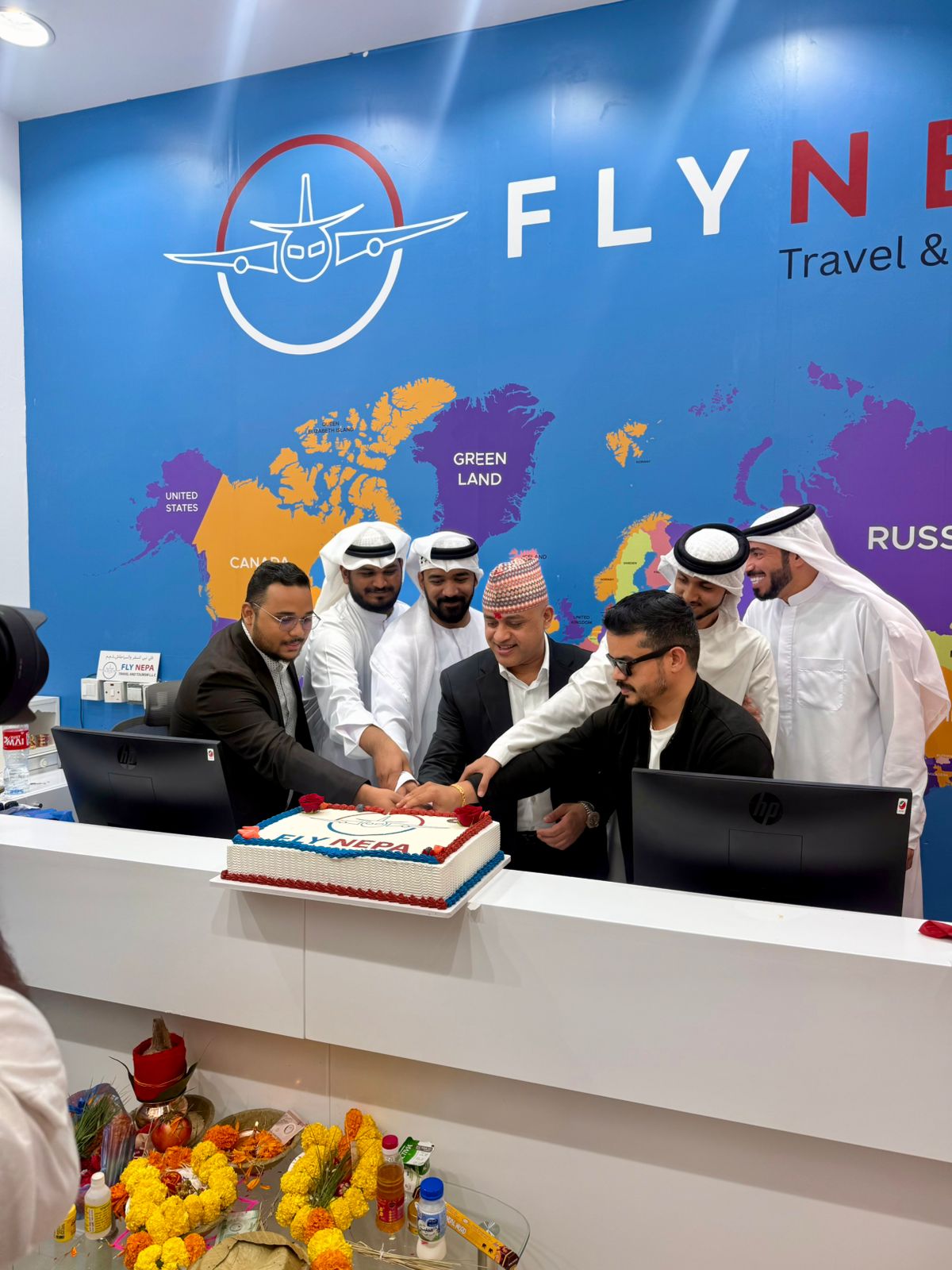 दुबईमा फ्लाइ नेपा ट्राभलको नयाँ कार्यालय उद्घाटन