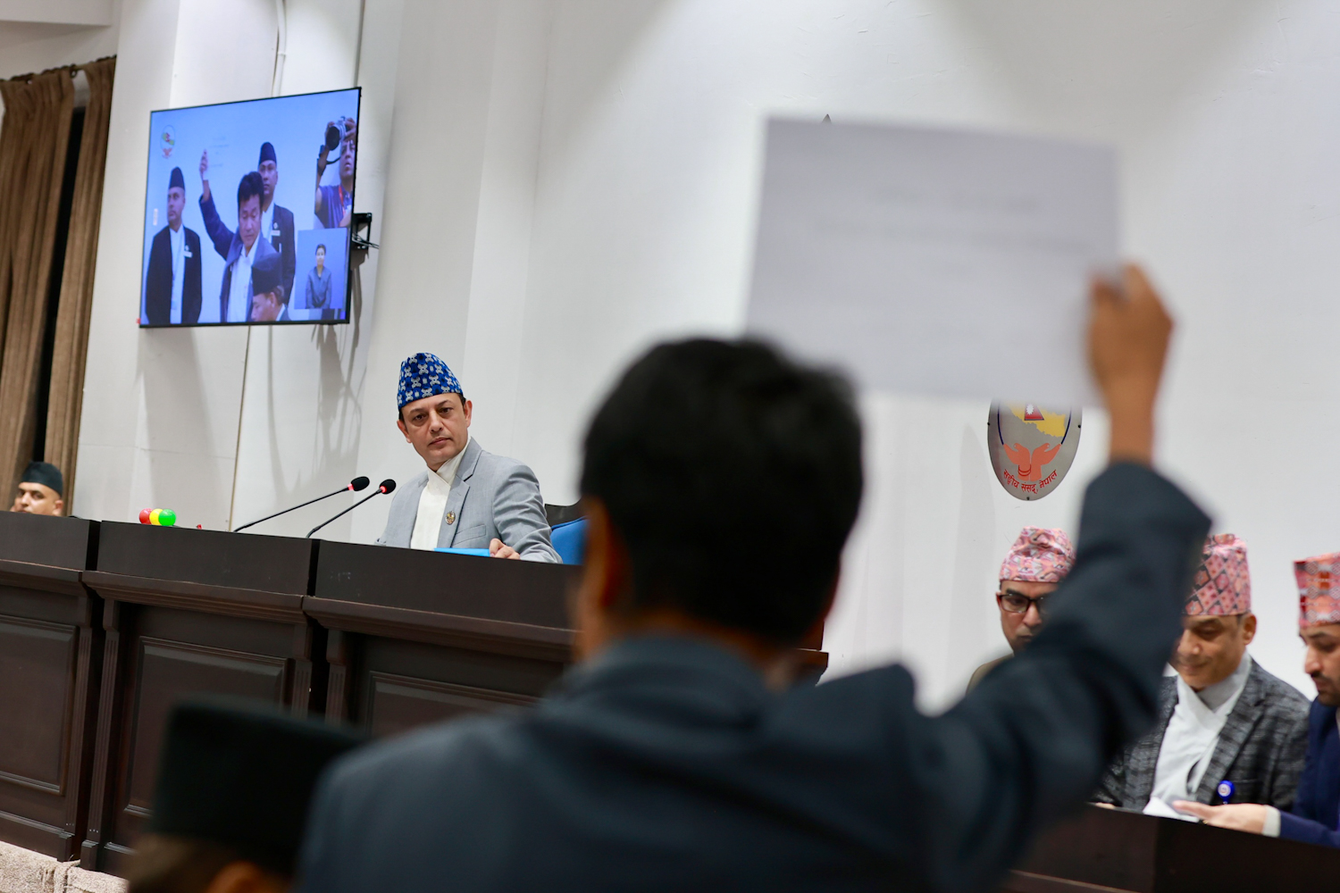 प्रतिनिधि सभा बैठक शुरू, हर्क साम्पाङले गरे आज पनि विरोध