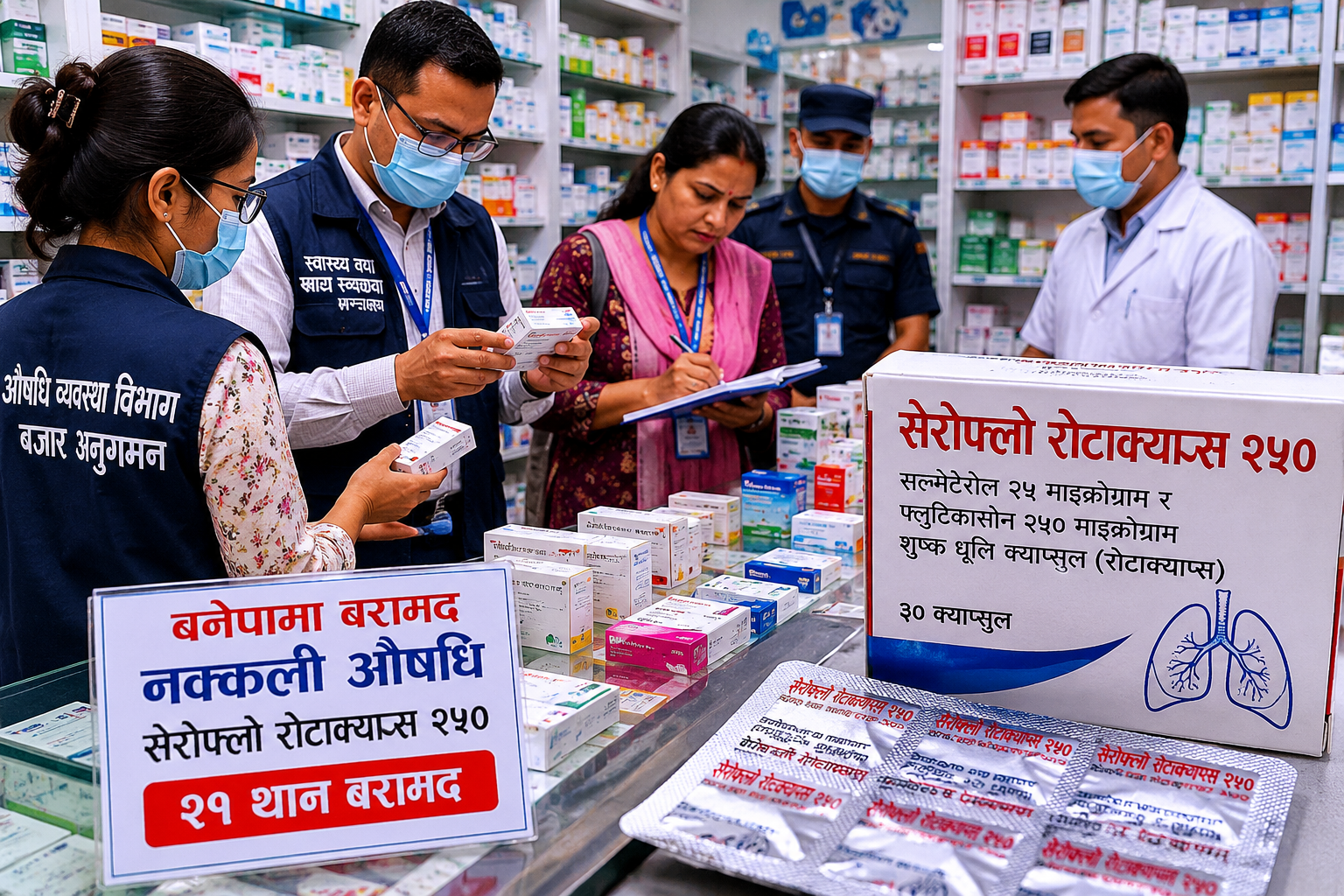 नक्कली औषधि फेला परेपछि बजार अनुगमन तीव्र