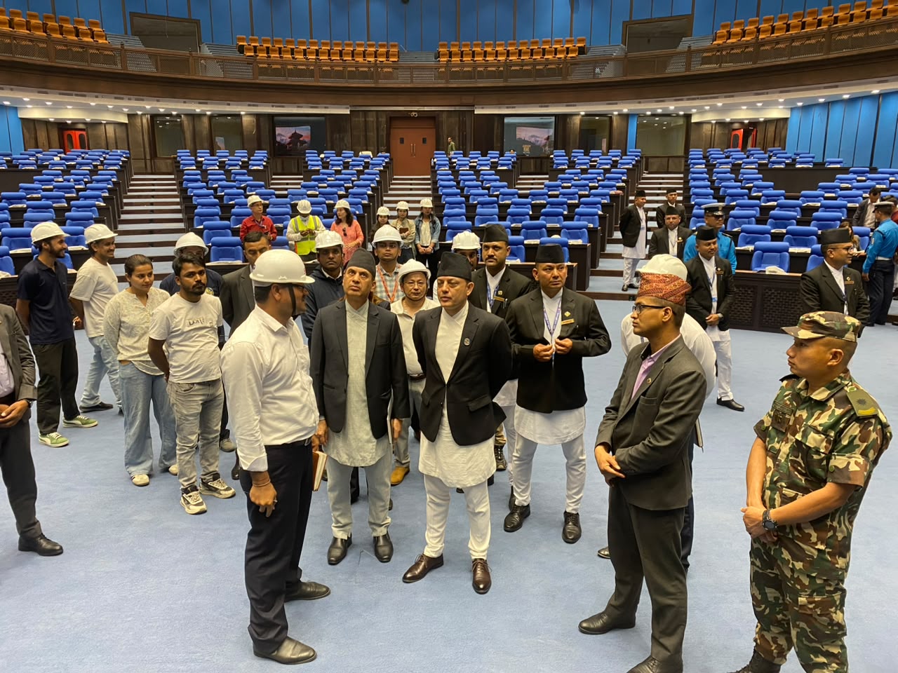 जेठ १५ मा तयार हुने भनेको संसद् हल अझै तयार नभएपछि जंगिए सभामुख, दैनिक एक करोड जरिवाना तिराउने चेतावनी