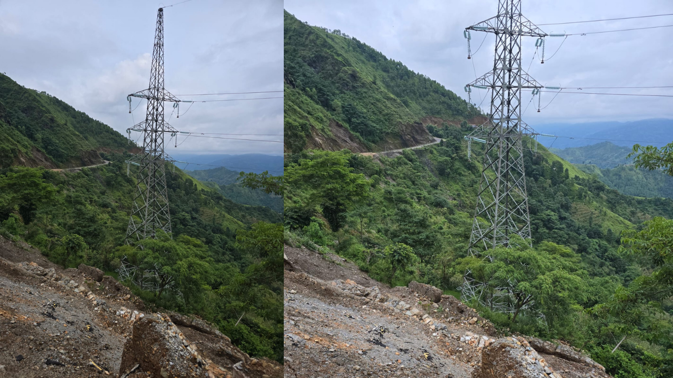 पहिरोले १३२ केभी प्रसारण लाइनको टावरमा क्षति, दुई जलविद्युत् आयोजनाको विद्युत् प्रवाह प्रभावित