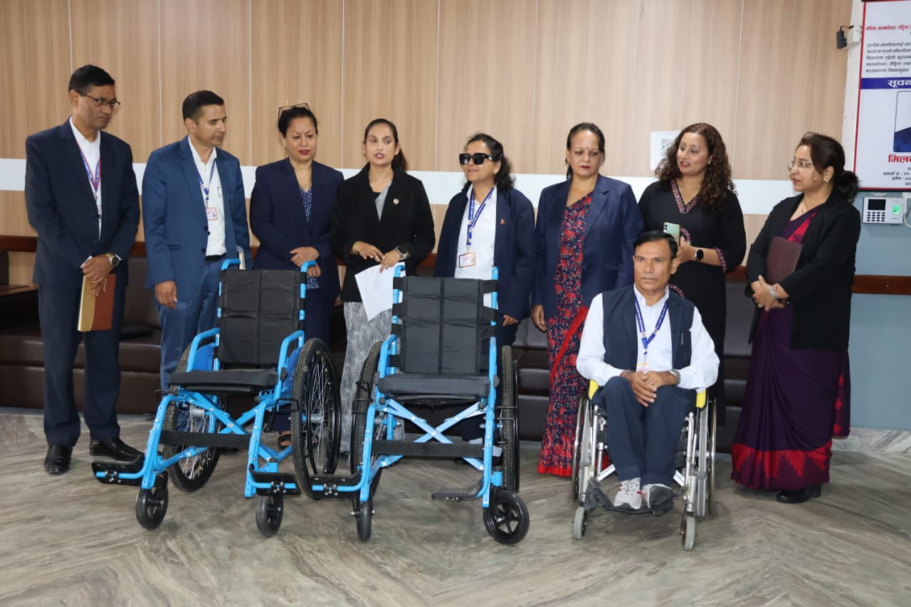 अब मन्त्रालय परिसरमै ह्वीलचेयर सेवा उपलब्ध