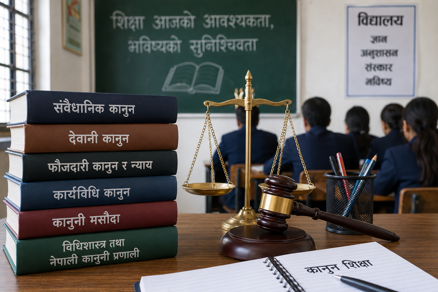 नयाँ पाठ्यक्रम स्वीकृतिका लागि मन्त्रालयमा सिफारिस, विद्यालय तहमै कानुन बिषय पढाई हुने