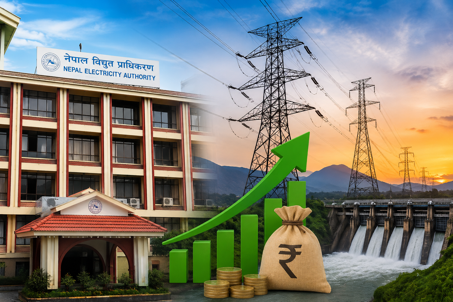 प्राधिकरणको आम्दानी १ खर्ब ६६ अर्ब, विद्युत् निर्यातबाट २९ अर्ब ३१ करोड आम्दानी