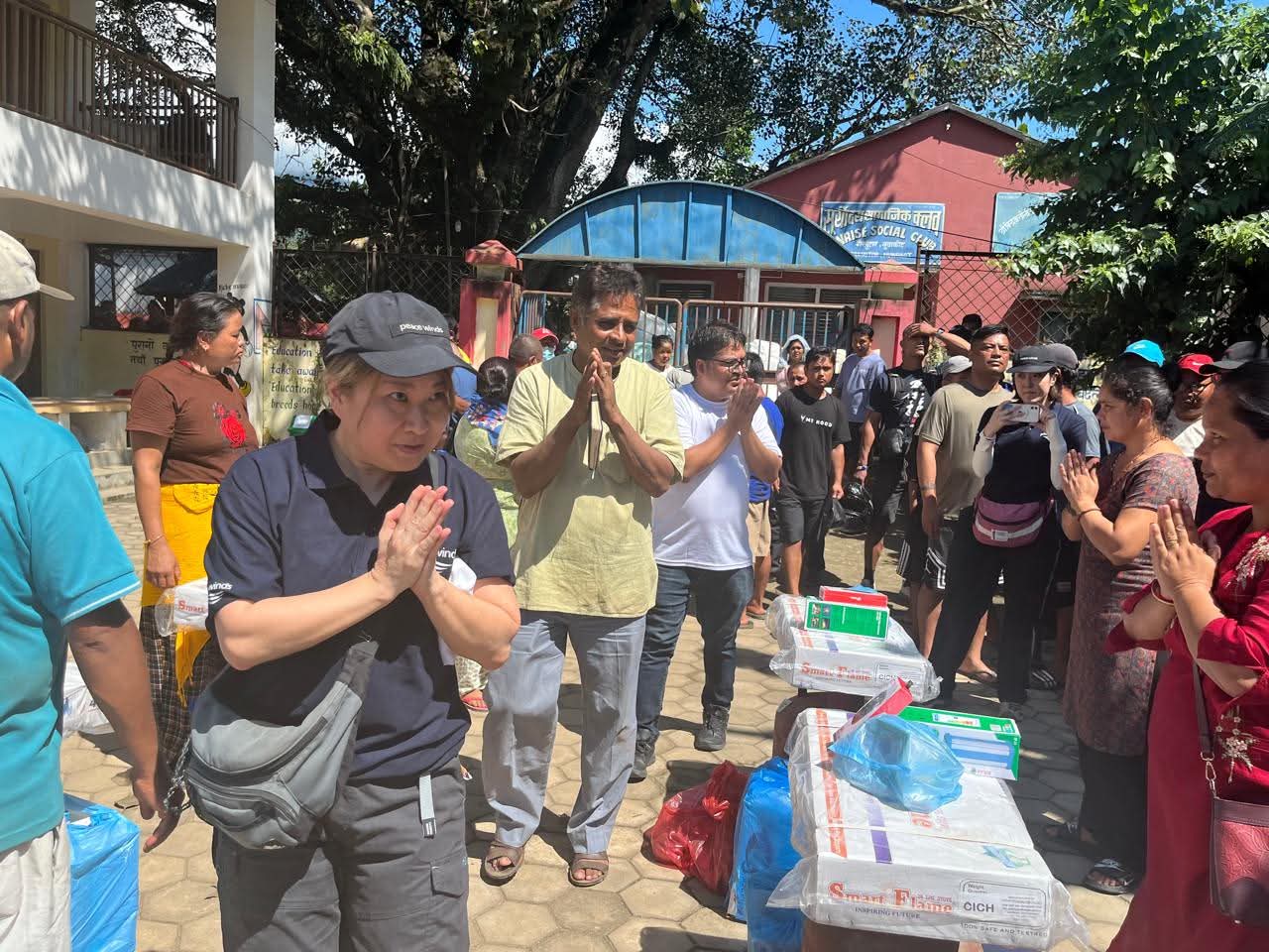 भोटेकोशी बाढीपीडित १०० घरधुरीलाई ताराङ नेपाल र पिस विन्ड्स जापानको राहत