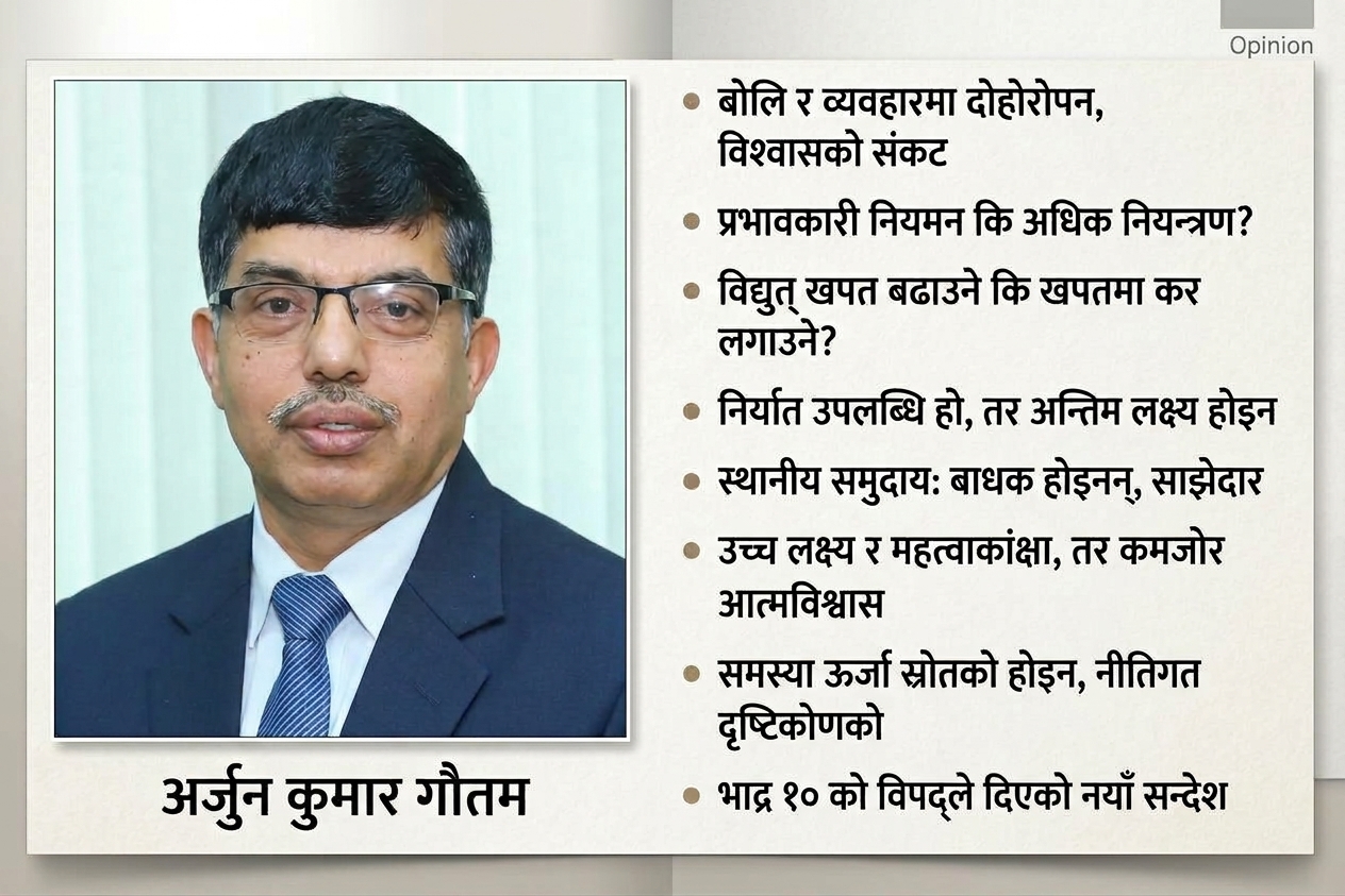 नीतिगत विरोधाभासबाट गुज्रिएको नेपालको ऊर्जा क्षेत्र, बोलि र व्यवहारमा दोहोरोपन, विश्वासको संकट
