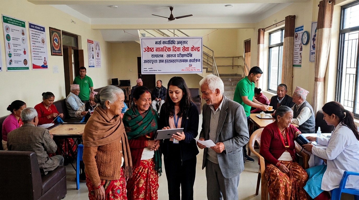 स्थानीय तहमा ज्येष्ठ नागरिक दिवा सेवा केन्द्र सञ्चालन गर्न नयाँ कार्यविधि तयार