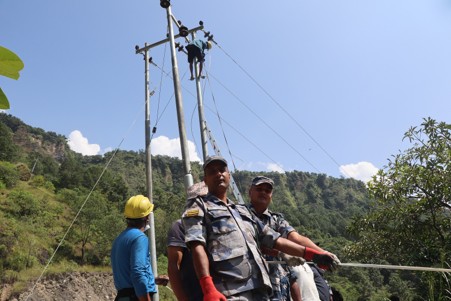 बाढीपहिरो प्रभावित म्याग्दीका सबै क्षेत्रमा विद्युत् सेवा सुचारू